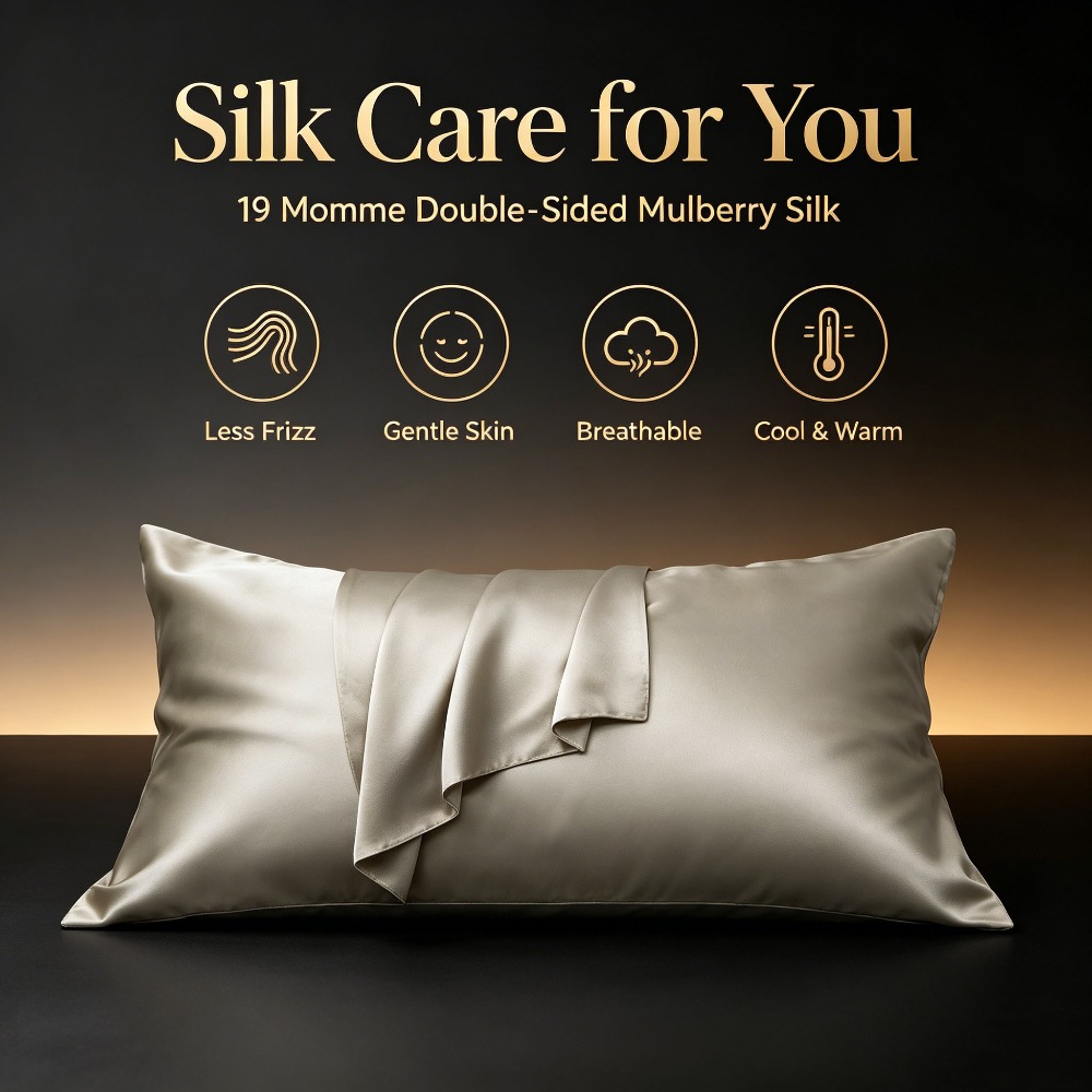19 Momme Mulberry Silk Pillowc - Hair Care Hospital ulasan dan harga