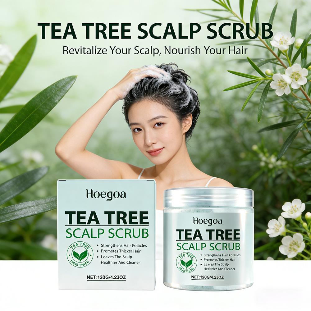 Tea Tree Scalp Scrub Deep Clea - Scalp Scrub Exfoliant ulasan dan harga