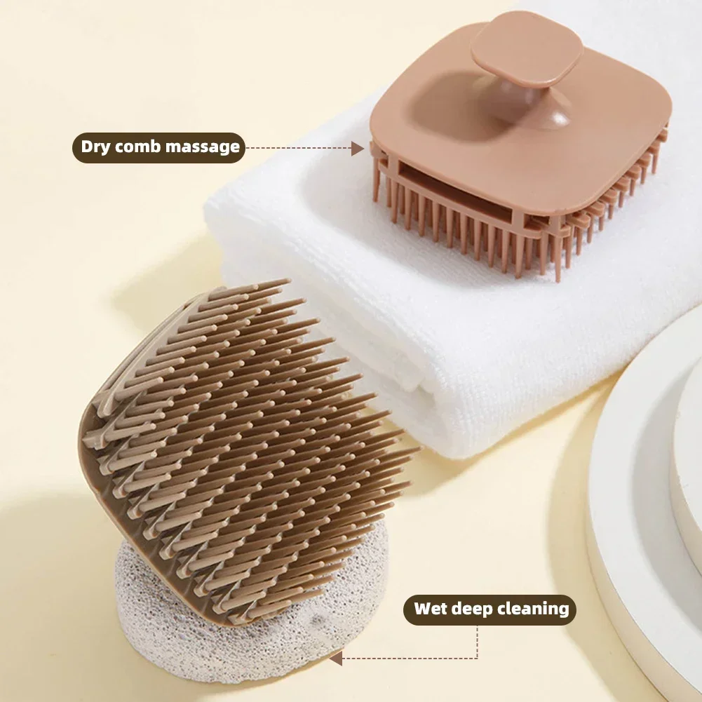1pcs Square Shampoo Brush Head - Scalp Scrub Exfoliant ulasan dan harga