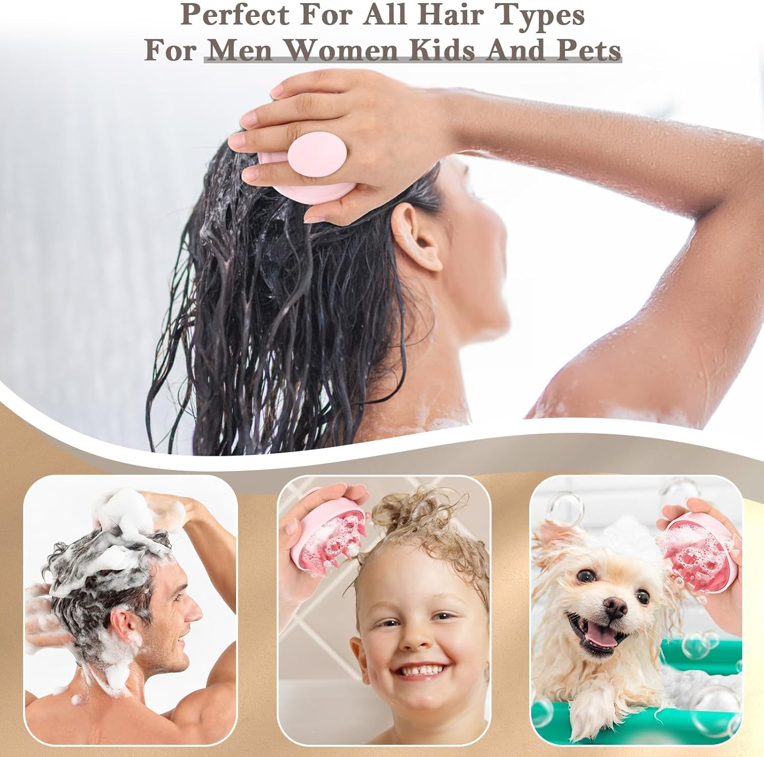 1PC Scalp Massage Brush Soft S - Scalp Scrub Exfoliant ulasan dan harga