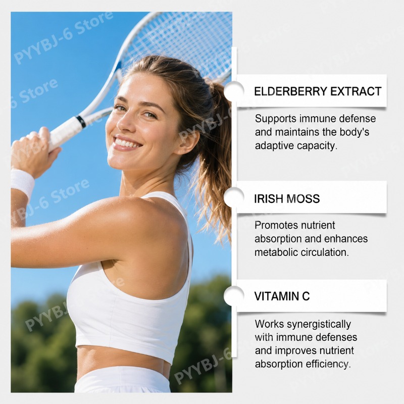 Elderberry Sea Moss Gummies wi - Hair Care Zinc ulasan dan harga
