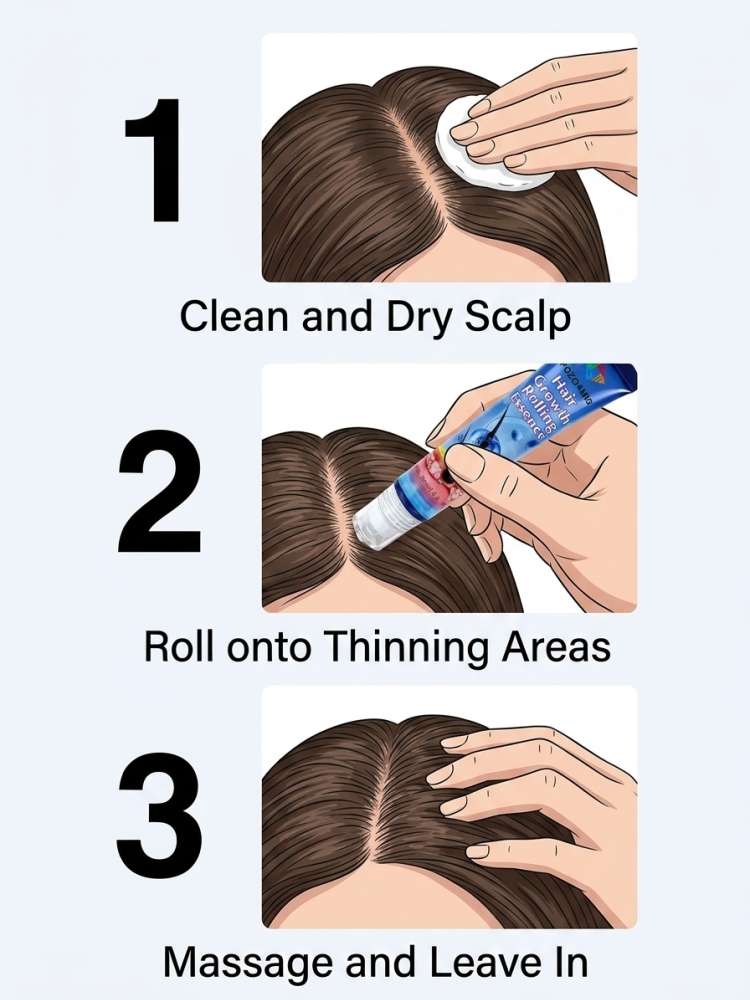 Roller‑Ball Hair Care Essence  - Hair Care Hair Serum ulasan dan harga