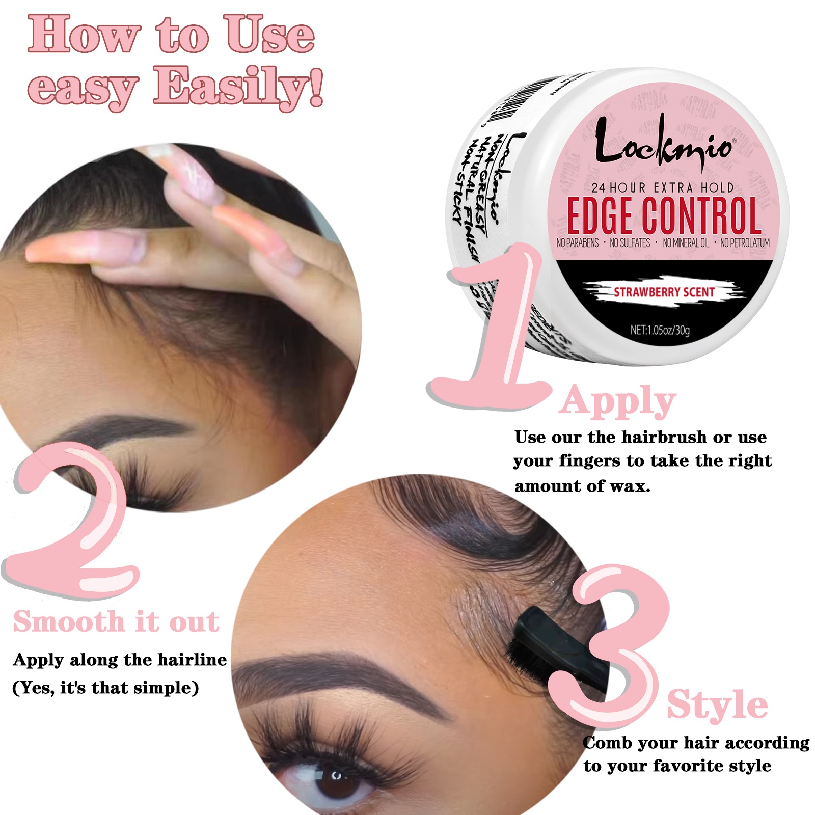 4pcs/Set 30g Edge Control Gel  - Edge Control Gel ulasan dan harga