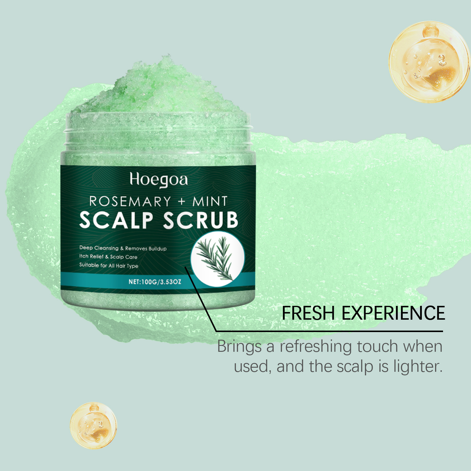 Rosemary Scalp Scrub with Mass - Scalp Scrub Exfoliant ulasan dan harga