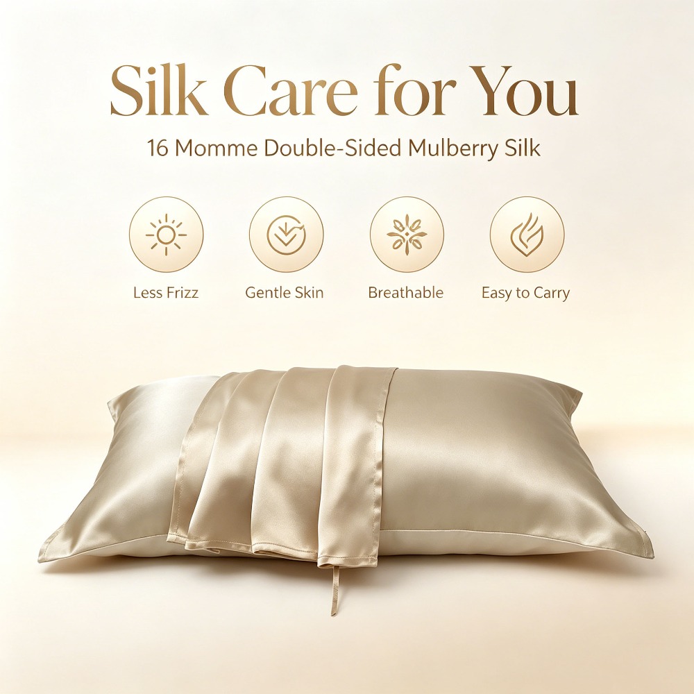 16 Momme Mulberry Silk Pillow  - Hair Care Hospital ulasan dan harga